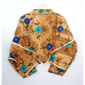 เสื้อแจ็คเก็ตผู้หญิง แขนยาว พิมพ์ลายดอกไม้ ผ้าฝ้าย 100% เนื้อนุ่ม ระบายอากาศได้ดี หรูหรา โรแมนติก สำหรับฤดูใบไม้ร่วง ไซส์ใหญ่ - Product Image 6