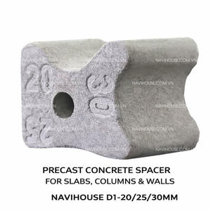 Espaciador de Hormigón Prefabricado NVH D1-20/25mm para Refuerzo de Losas, Columnas y Paredes - Product Image 4