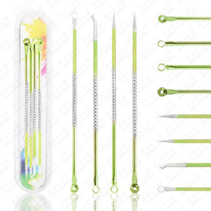 Premium 4 Piece Stainless Steel Comedone Extractor Kit Professional Blackhead Remover Tools for Facial Skin Care - Product Image 6