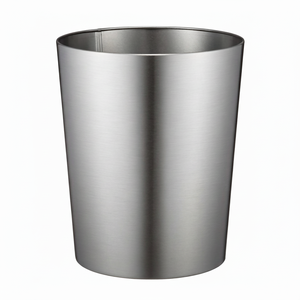 Online Selling Stainless Steel Metal Waste Basket Corner <b>Dustbin</b> Office Home Kitchen Garbage Collecting Storage Space-Saving - Product Image 4