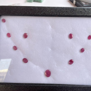 Conjunto de Joyería de Rubíes Naturales de Liberia de 12.50 Ct – Conjunto de Colgante y Aretes, Gema de Rubí Rojo Genuino al por Mayor - Product Image 1