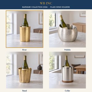 Refroidisseur de bouteille de vin en laiton fait main, support en laiton moulé, refroidisseur individuel pour bouteille, décoration de bar moderne - Product Image 3