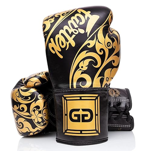 Guantes de Boxeo Profesionales de Cuero Personalizados con MOQ Bajo, para Muay Thai y Sanda, Ligeros, de Dedo Completo, Unisex - Product Image 1