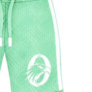 Pantalones Cortos Deportivos Verde Menta Personalizados para Entrenamiento Atlético, Gimnasio, Ejercicio, con Cordón, de Secado Rápido, Transpirables, Ropa Deportiva de Alto Rendimiento, Ropa de Equipo - Product Image 4