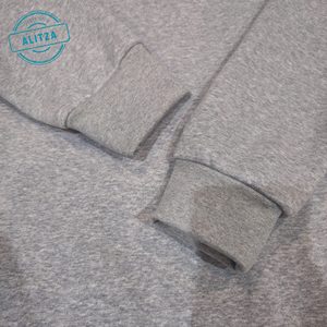 Sweat à capuche unisexe personnalisé avec logo perlé, 100 % coton, molleton automne-hiver, col rond décontracté, manches longues, broderie 3D - Product Image 5