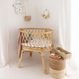 Meubles de chambre d'enfant bohèmes, lits bébé en osier les plus vendus, berceau écologique pour enfant, lit bébé en rotin - Product Image 5