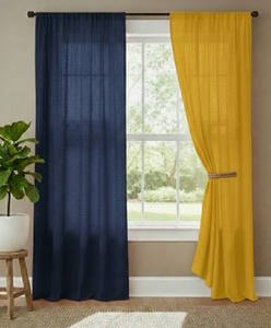 Combo de 2 Paneles, Diseño Bohemio, Multicolor, Tela de Algodón Puro, Alta Protección Solar, para Baño, Oficina, Hospital, Cafetería, Exportador Indio - Product Image 1