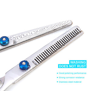 Ciseaux de coiffure professionnels en acier inoxydable pour barbier et salon de coiffure, ciseaux à effiler - Product Image 3