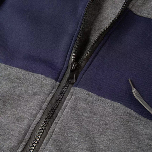 Nouveaux sweats à capuche zippés pour hommes, de marque, style streetwear, coupe oversize, écoresponsables, avec étiquette personnalisée, vente en gros - Product Image 4