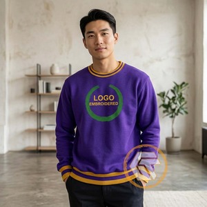 โอเมก้าแบบปรับแต่งได้ |   เสื้อสเวตเชิ้ตผ้าฟลีซปักลาย 100% คอตตอน สำหรับฤดูหนาว คุณภาพสูง สำหรับผู้ชาย สไตล์กรีก - Product Image 2