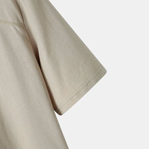 เสื้อยืดโอเวอร์ไซส์ผู้ชายสำหรับฤดูร้อน ผ้าฝ้ายถัก 100% พิมพ์ลายโลโก้พรีเมียม ระบายอากาศได้ดี คอกลม สไตล์ฮิปฮอป - Product Image 4