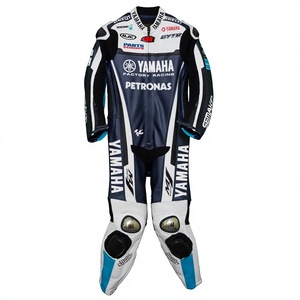ชุดแข่งรถมอเตอร์ไซค์ Ben Spies MotoCP รุ่น Ramaha 1 ชิ้น ทำจากหนังวัว/หนังจิงโจ้ สำหรับขี่มอเตอร์ไซค์/จั๊มสูท MotoCp/ชุดสำหรับนักขี่มอเตอร์ไซค์ ระดับเกราะป้องกัน 2 - Product Image 1