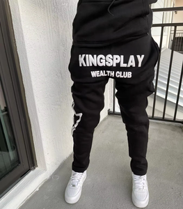 Conjunto Deportivo de 2 Piezas, Estilo Americano Clásico, Pantalones y Sudadera con Capucha, Lavado Ácido, Estampado, Ajustado, Ligero, Retro - Product Image 5