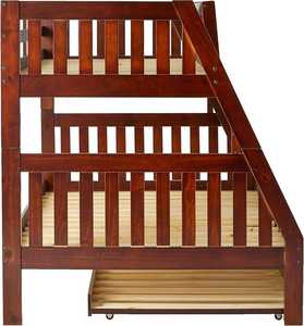 Cama litera doble de madera de pino macizo TNT, diseño tradicional, construcción duradera, no plegable, opciones multicolor, ensamblaje - Product Image 4