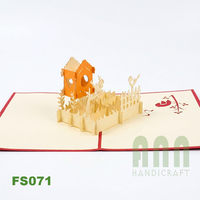 Yüksek Kaliteli El Yapımı Özel 3D Pop Kuş Yuvası Hediye Kartı Vietnam'da Üretilmiş Dostluk Kalıp Kesim Baskılı Kağıt El Sanatları Sevgililer Günü ANN