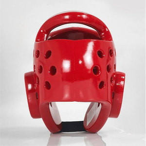 Red <b>Boxing</b> Head Guard PU Leather Protective Gear for Adults Unisex Universal Use - Product Image 3
