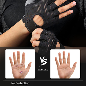 Gants d'entraînement respirants pour hommes et femmes – Gants de gym avec paume en silicone pour la musculation et les tractions - Product Image 2