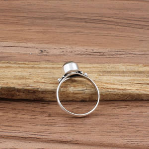 แหวนเงินแท้ 925 ประดับด้วยเทอร์ควอยซ์สีส้มธรรมชาติ ดีไซน์เรียบหรู สไตล์มินิมอล เหมาะสำหรับผู้หญิง สไตล์โบฮีเมียน เครื่องประดับคุณภาพดี สำหรับงานปาร์ตี้ ขายส่ง - Product Image 2