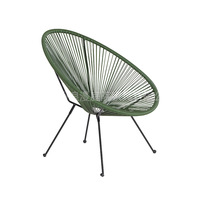 Ensemble de chaises Acapulco modernes en acier inoxydable durable, mobilier de bistrot, mobilier de conversation pour patio, fauteuil de jardin extérieur, hôtel, école