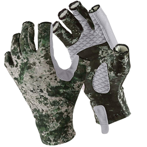 Gants de pêche de qualité supérieure, best-sellers, demi-doigts, néoprène, imprimé requin, séchage rapide, respirants, unisexes, toutes saisons - Product Image 2