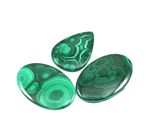 Prix de gros – Cabochon de malachite verte 100 % naturelle, pierre précieuse en vrac du Rajasthan pour la fabrication de bijoux en argent - Product Image 2