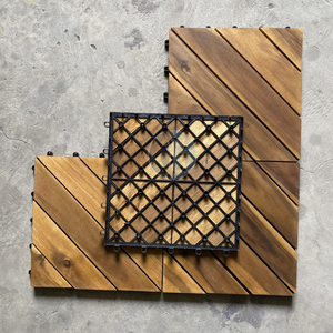 Losetas de Madera de Acacia de Vietnam Antideslizantes e Impermeables de Fácil Instalación, Baldosas de Madera para Terraza Exterior con Sistema de Enclavamiento - Product Image 6