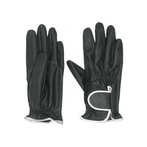 Meilleures ventes, prix abordable, promotion, nouveau design, haute qualité, logo personnalisé, gants en cuir pour homme à doigts complets avec fermeture auto-agrippante, pour l'équitation - Product Image 2