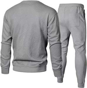 Ensemble deux pièces de sport respirant et coupe-vent de qualité usine, col montant, tricot jacquard uni imprimé – Meilleures ventes - Product Image 6