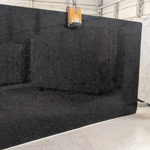Dalle de granit poli noir cendré moderne pour application en comptoir, pierre naturelle durable, grande dalle - Product Image 3
