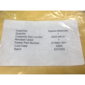 AMAT 0020-48131 Parker E10461-X01 Dooe <b>Seal</b>, 169380 - Trusted Global Legacy Semiconductor Equipment and Parts at - Product Image 3