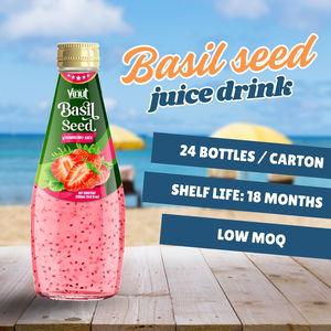 VINUT Fresa Albahaca semilla bebida 290ml Muestra gratis OEM ODM Mayorista Etiqueta privada HALAL KOSHER - Product Image 4