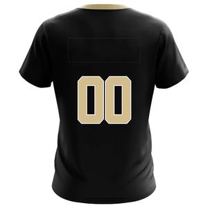 เสื้อฟุตบอลสตรีทแวร์เทรนดี้ทรงโอเวอร์ไซส์แบบครอปท็อป ดีไซน์แบบซับลิเมชั่น เสื้อเจอร์ซีย์แฟชั่นผู้ชาย - Product Image 2