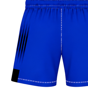 Shorts de rugby personnalisés violet et noir, taille élastique, respirants, légers, pour l'entraînement d'équipe, performance sportive, uniforme de sport - Product Image 3