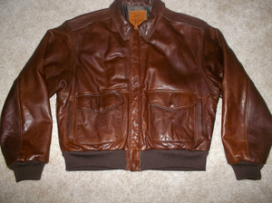 <b>Men</b> Genuine <b>Brown</b> <b>Leather</b> A2 Flight Bomber <b>Jacket</b> Antique Reproduction Vintage Pilot <b>Jacket</b> - Product Image 1