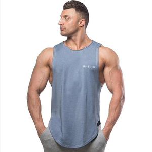 High Quality Breathable Eco-friendly Mens Gym <b>Vest</b> Quick Dry Bamboo Fiber Cotton Tank Tops Pakistan Knitted Mesh Print - Product Image 1