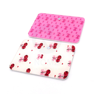 New Style Lash Tile Pink Acrylic Bow Lash Tray Tile Sustainable Bow Lash <b>Holder</b> <b>Makeup</b> Eyelash Tile Mink Logo Solid Tray - Product Image 2