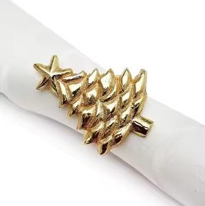 Anillo de Servilleta de Metal de Diseño para Decoración de Mesa de Comedor en Bodas de Lujo y Eventos - Product Image 2