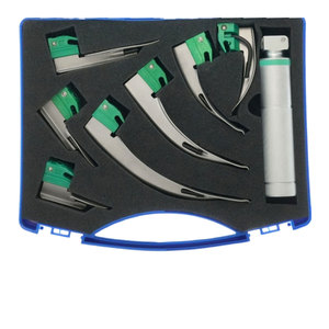 <b>Optic</b> Miller Macnatosh Laryngoscopes Set ENT <b>Instruments</b> Premium Surgical Airway Management Equipment for Hospitals Clinics - Product Image 1