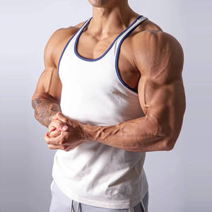 Débardeur de sport en coton pour hommes, vêtements de musculation, hauts de gym, débardeur de fitness - Product Image 6