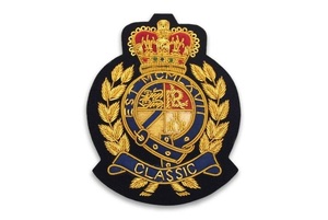 Best Fabric Embroidered Patches OEM <b>Sew</b>-on Patch Hand Made Gold Bullion Wire PVC Wholesale Uniform Badges for Shoes - Product Image 5
