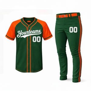 Ensemble personnalisé de maillots et pantalons de softball rayés, vêtements de sport professionnels, broderie, logo imprimé, tenue d'équipe complète - Product Image 4
