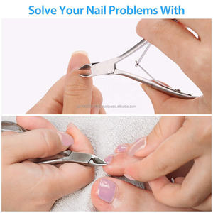 Professional Cuticle Nippers Stainless Steel Nail <b>Care</b> Tool Ergonomic Grip Cuticle Cutting Instrument High Quality - Product Image 6