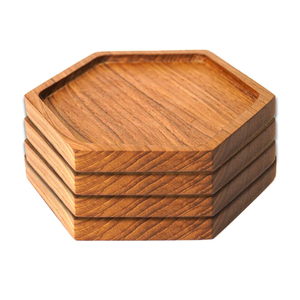 Posavasos de Madera Personalizados al por Mayor con Logotipo OEM, de Corcho de Acacia, Bambú, Nogal y Haya, para Tazas de Té, para Uso en Mesa - Product Image 2