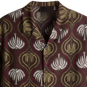 Chemise décontractée à manches courtes en mousseline pour homme, légère, respirante, boutonnée sur le devant, idéale pour l'été, la plage et les vacances - Product Image 6