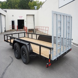 Semirremolque de Plataforma Plana de Aluminio de Alta Calidad, Transportador de Autos de 3.5T, Remolque Utilitario para Carga, Remolque de Plataforma - Product Image 4