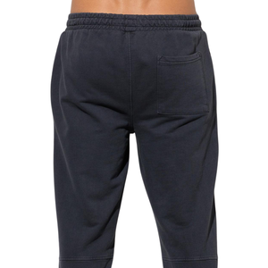 Customized Men Vertical Print Fleece <b>Trousers</b> Drawstring Waist Relaxed Fit <b>Cuffed</b> Streetwear Pants OEM Clothing Factory Supplier - Product Image 4