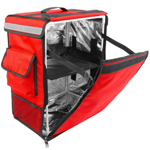 กระเป๋าเก็บความร้อนแบบกันน้ำสำหรับส่งอาหารด้วยมอเตอร์ไซค์ ขนาดใหญ่ 42 ลิตร สำหรับปิกนิกกลางแจ้ง ใส่เค้ก พิซซ่า ได้ - Product Image 3