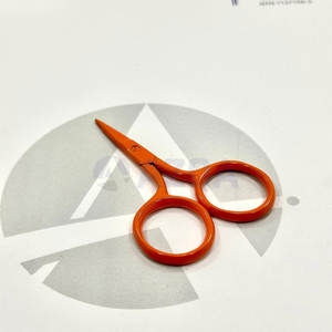 Tijeras de Bordado Mini de Acero Inoxidable con Recubrimiento de Color Naranja Cálido, Punta Afilada, Herramienta para Cortar Hilo y Coser - Product Image 4