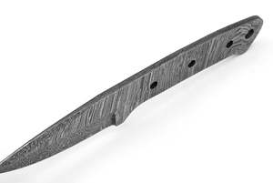 Kit de Cuchillo de Caza de Acero de Damasco en Blanco - Hoja Completa DIY con Funda de Cuero y Pasadores de Latón, Cuchillo de Hoja Fija Hecho a Mano, Venta al por Mayor ODM - Product Image 5