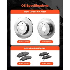 Kit de Reparación de Frenos para Nissan Altima 2013-2023, Compatible con los Modelos Base SL SV S Sedan 2014-2018 - Product Image 3